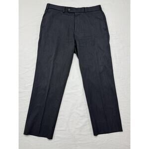 Brooks Brothers Madison Wool Flat Front Dress Pants Men's 35x30 Gray Trousers